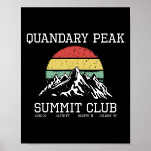 Póster Subió al Club de Cumbre de Quandary Peak Caminata