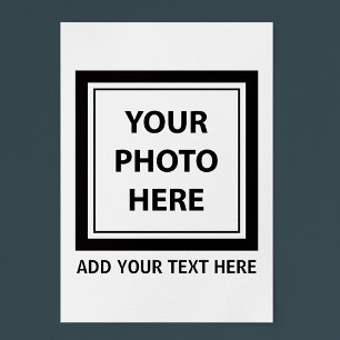 Póster Subir imagen foto y agregar texto – Personalizar