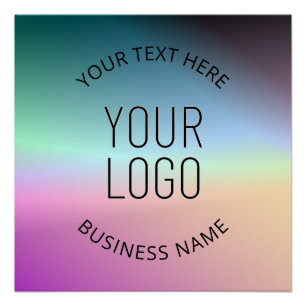 Póster Subir logotipo Colores gradientes cambiantes col
