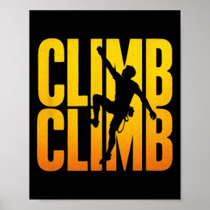 Póster Subir Subir - Aventura de Escalada en Roca