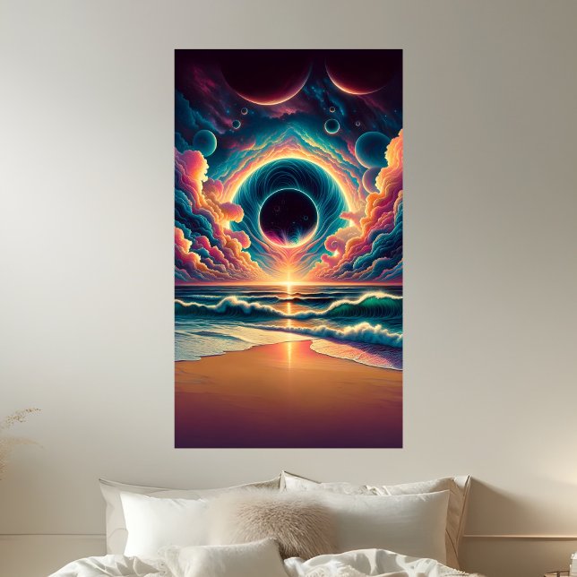 Póster Sublimación de la playa de Sunset Celestial Psicod (Subido por el creador)