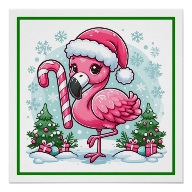 Póster Sublimación de navidades Flamingo Clipart-27301 (Anverso)