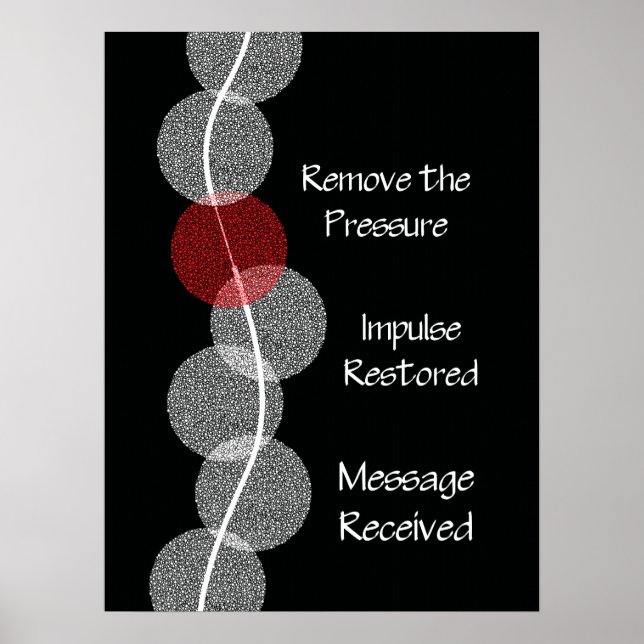 Póster Subluxación quiropráctica Poster de impacto del ne (Frente)