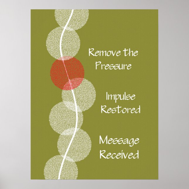 Póster Subluxación quiropráctica Poster de impacto del ne (Frente)