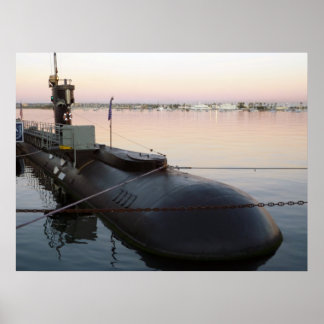 Póster Submarine in Sunrise