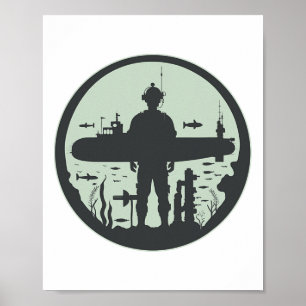 Póster Submariner Veterano Submersible Nuclear