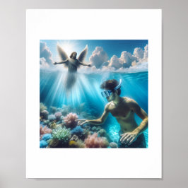 Póster Submarinismo fuerte