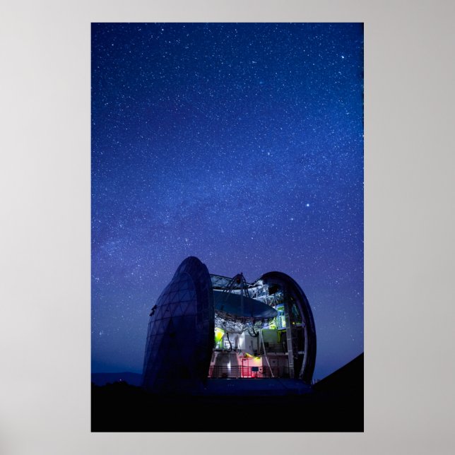 Póster Submilimetro de tecnología Cal Observatorio | Hawa (Frente)