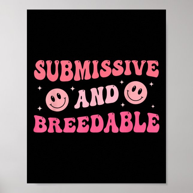 Póster Submissive And Breedable Groovy - Uni-adults, Blac (Frente)