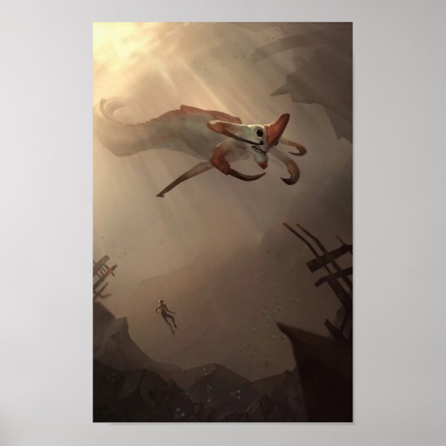 Póster Subnautica - Reaper Leviatán (Frente)