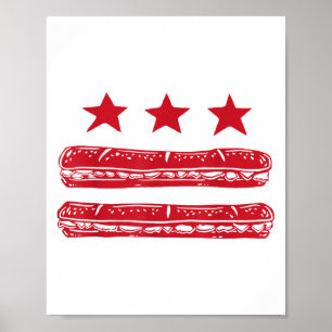 Póster Subsandwich De Bandera Dc