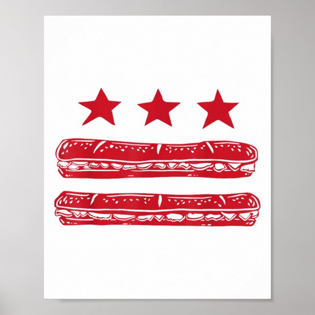 Póster Subsandwich De Bandera Dc (Frente)