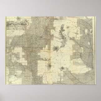 Póster Subsidio de tierras a Washington y Oregón