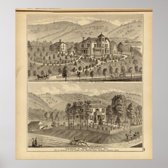 Póster Suburban residence of Wheeling (Frente)