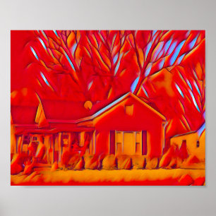 Póster Suburbio Rojo Flamante