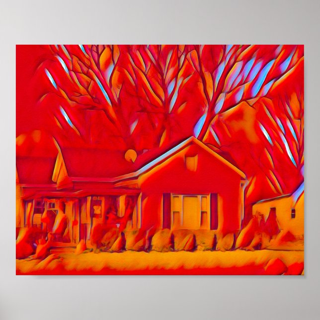 Póster Suburbio Rojo Flamante (Frente)