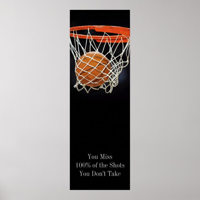 Póster Success Motivational Quote Basketball Door Poster (Frente)