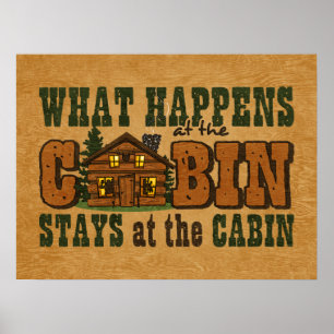 Póster Sucede en el poster de la cabina