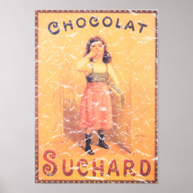 Póster Suchard Chocolate- distressed (Frente)
