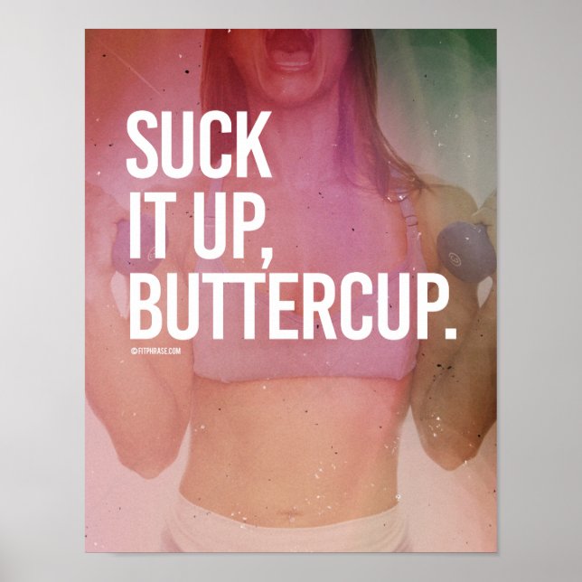 Póster Suck, Buttercup - Chica Fitness -.png (Frente)