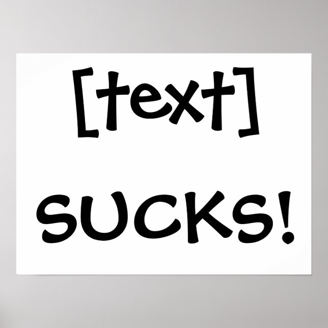 Póster ___Sucks! (Frente)