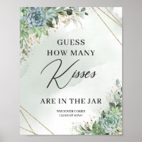 Suculentos Adivinan cuántos besos hay en el frasco