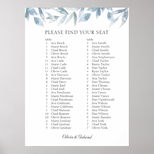 Póster Sucursal Airy de lujo. Elegante gráfico de asiento (Frente)