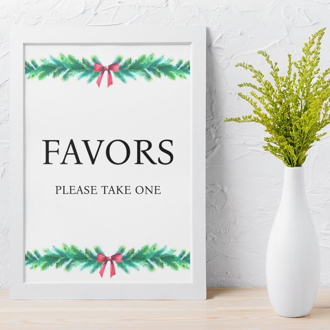 Póster Sucursal de navidades favorece a Baby Shower (favors baby shower sign)