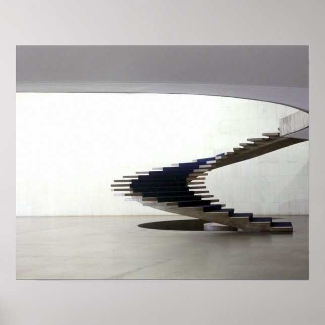 Póster Sudamérica, Brasil, Brasilia. Interior (Frente)