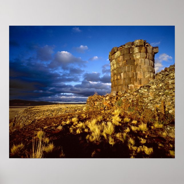 Póster Sudamérica, Perú, cerca del Lago Titicaca. (Frente)