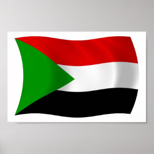 Póster Sudan Flag Poster Print
