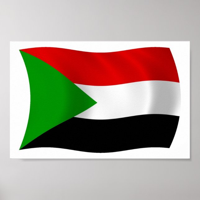 Póster Sudan Flag Poster Print (Frente)