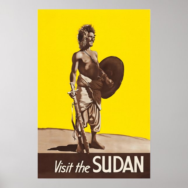 Póster Sudan Print Sudanese Art Travel Poster  (Frente)