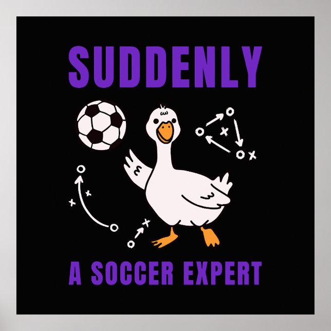 Póster Suddenly a soccer expert (Frente)