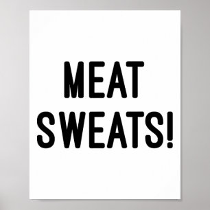 Póster Sudores de carne - Camisa Bbq T