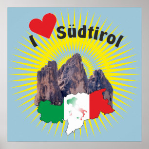 Póster Südtirol - Alto Adige - Italien - Poster Italia