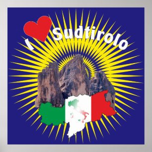 Póster Südtirol - Alto Adige - Italien - Poster Italia