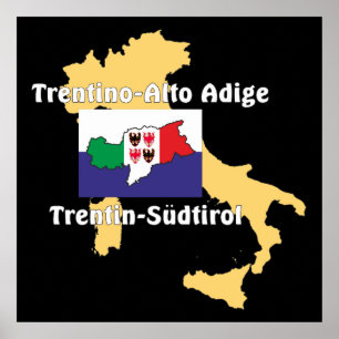 Póster Südtirol - Alto Adige - Italien - Poster Italia