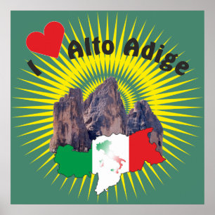 Póster Südtirol - Alto Adige - Italien - Poster Italia