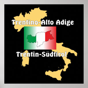 Póster Südtirol - Alto Adige - Italien - Poster Italia
