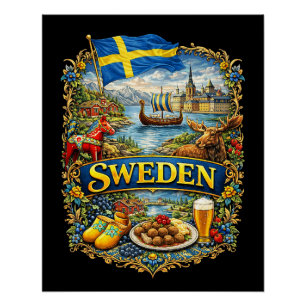 Póster Suecia