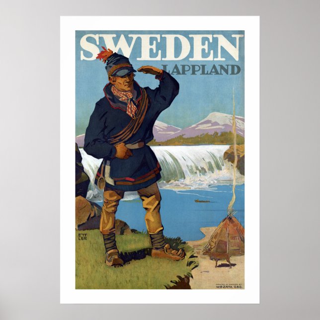 Póster Suecia ~ Lappland (Frente)