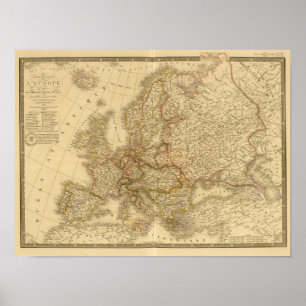 Póster Suecia, Noruega y Dinamarca