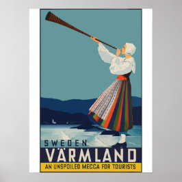 Póster Suecia - Poster de Viajes de la Viñeta