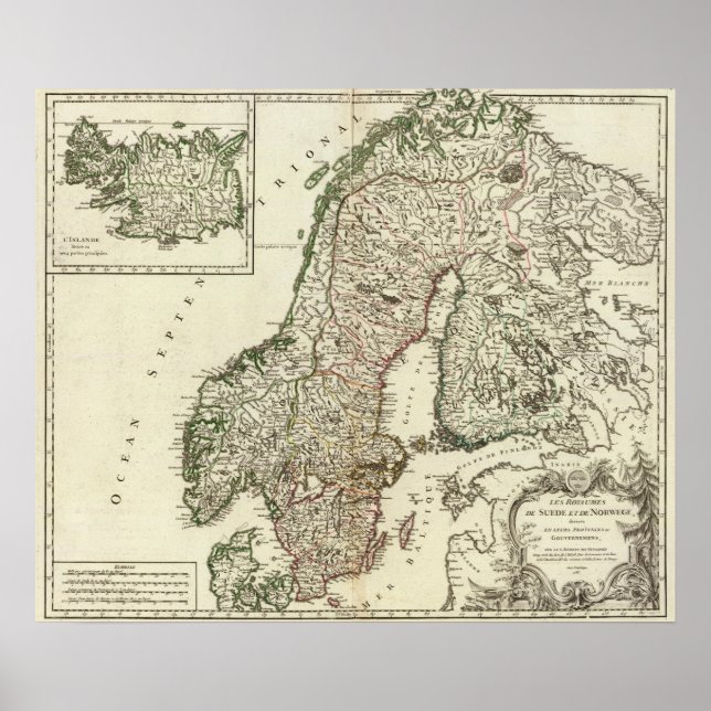 Póster Suecia y Noruega 10 (Frente)