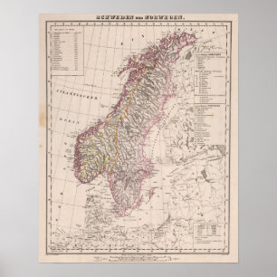 Póster Suecia y Noruega 2