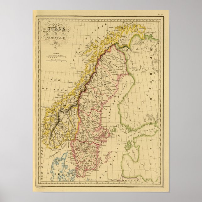 Póster Suecia y Noruega 3 (Frente)