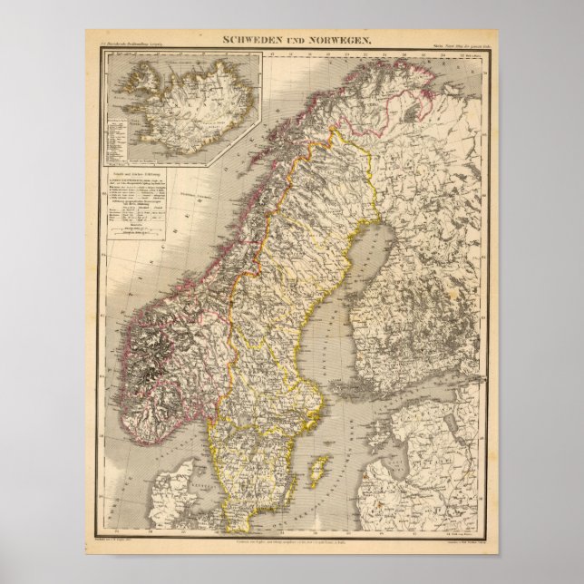 Póster Suecia y Noruega 5 (Frente)