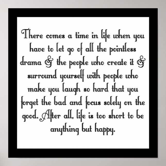 Póster Suelta de drama (Frente)