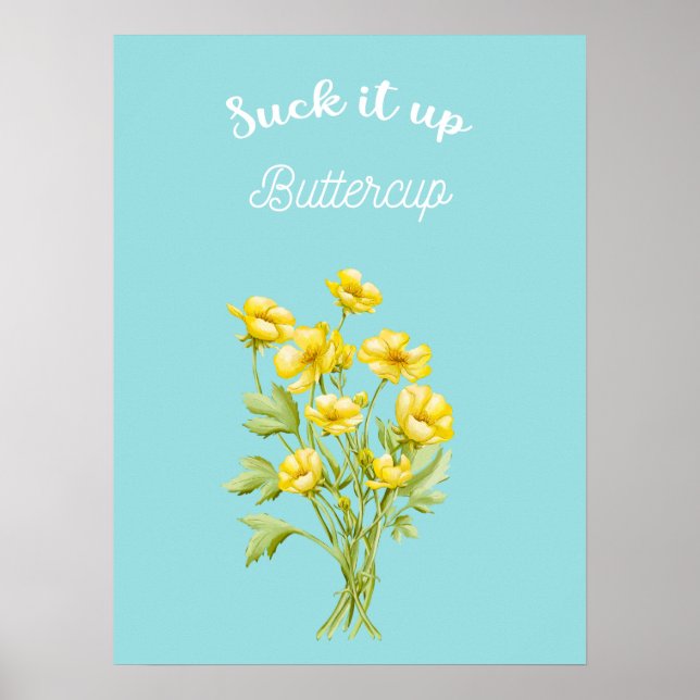 Póster Suéltalo en Buttercup (Frente)